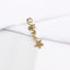 Fashion Alloy Flower Hair Buckle with Butterfly Pendant and Spiral Hair Rings