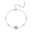 Sterling Silver Moissanite Bracelet with GRA Certification