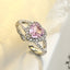 Elegant Heart Shape Zircon 18K Gold Plated Open Ring