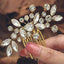 Sweet Flower Rhinestone Bridal Hair Comb Accessory