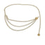 Ethnic Multi-Layer Tassel Imitation Pearl Metal Chain Belt for Women