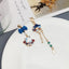 Fashion Cartoon Enamel Butterfly Bow Drop Earrings