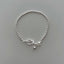 Vintage Style Silver Plated Knotted Love Bead Bracelet for Women