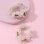 Cute Double Chiffon Pleated Flower Hair Tie Set for Children