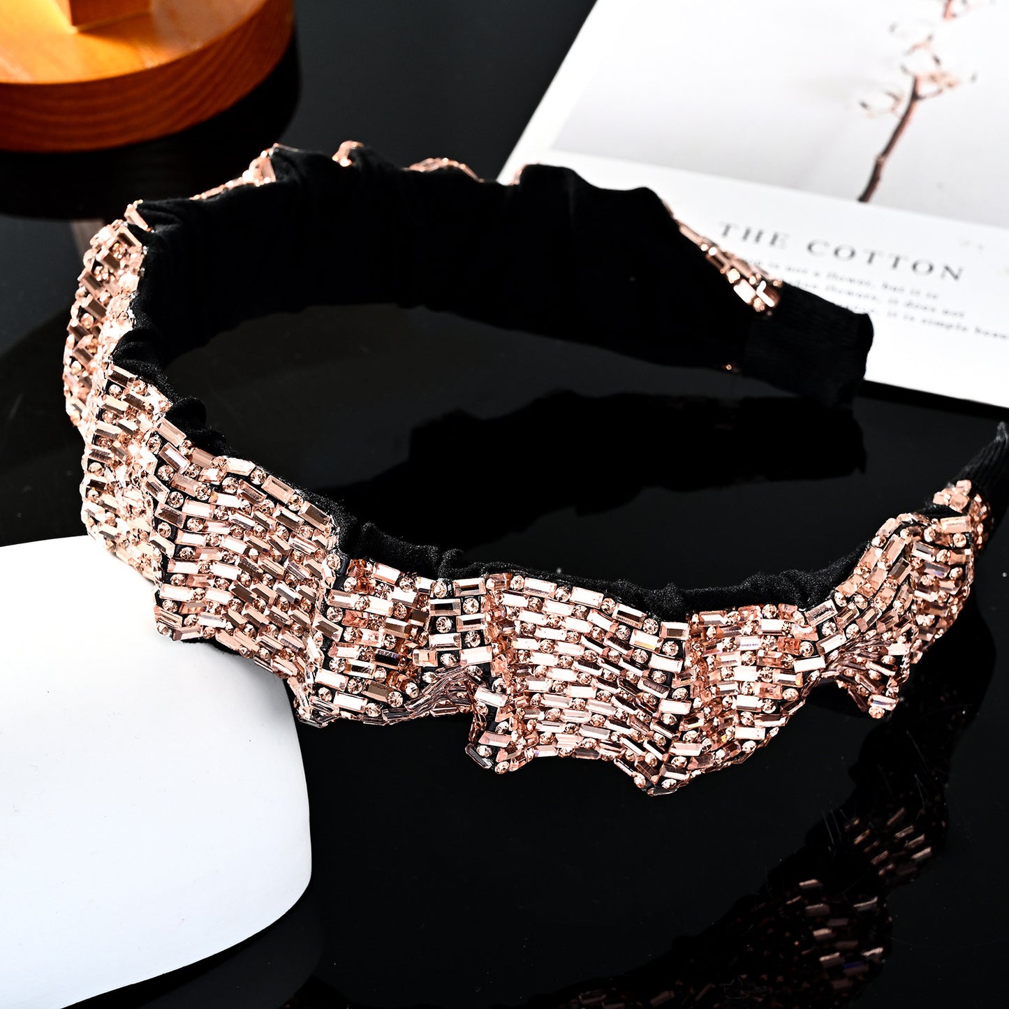 Retro Geometric Rhinestone Embellished Hairband