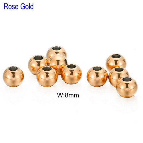 "Stainless Steel Polished Jewelry Beads and Accessories for DIY Crafting"