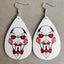 Gothic Ghost PU Leather Women'S Earrings 1 Pair