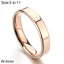 18K Gold Plated Stainless Steel Minimalist Couple Rings