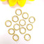 50 PCS Alloy Solid Color Jewelry Buckle and 14k Gold Plated Bead Spacer Rings for Earrings, Bracelets, and Necklaces