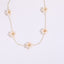 14K Gold Plated Flower and Freshwater Pearl Copper Necklace