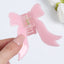 Women's Bow Knot Acetate Hair Claw Clip with Butterfly Design