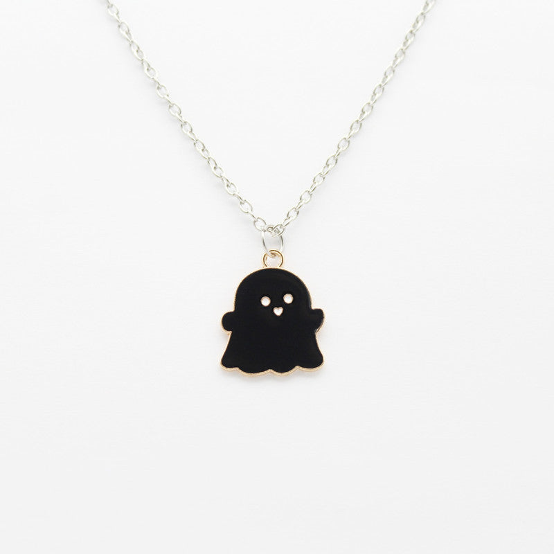 Cute Ghost Alloy Pendant Necklace