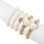 IG Style Classic Multi-Layer Geometric Pearl Beaded Bracelet Set