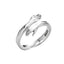 Embrace Couple Adjustable Open Ring - Creative Alloy Design