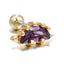 Kolamic Earrings 18K Gold Jewelry Cute Bear Cloud Earrings