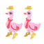 Acrylic Cartoon Duck Animal Drop Earrings for Women