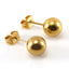 Elegant Geometric Stainless Steel Inlay Artificial Pearls Zircon Ear Studs 1 Pair