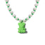 Cute Bear Pendant Imitation Pearl Beaded Women's Necklace