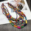 Ethnic Multilayer Colorful Beaded Wood Necklace