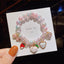 Gradient Color Children's Pearl Cartoon Beaded Bracelet - Kids Hand Accessories