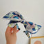 Fashion Print Bow Knot Wide Cloth Headband for Women