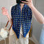 Women's Vintage Style Square Twill Silk Scarf