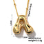 304 Stainless Steel Gold Plated Alphabet Pendant Necklace