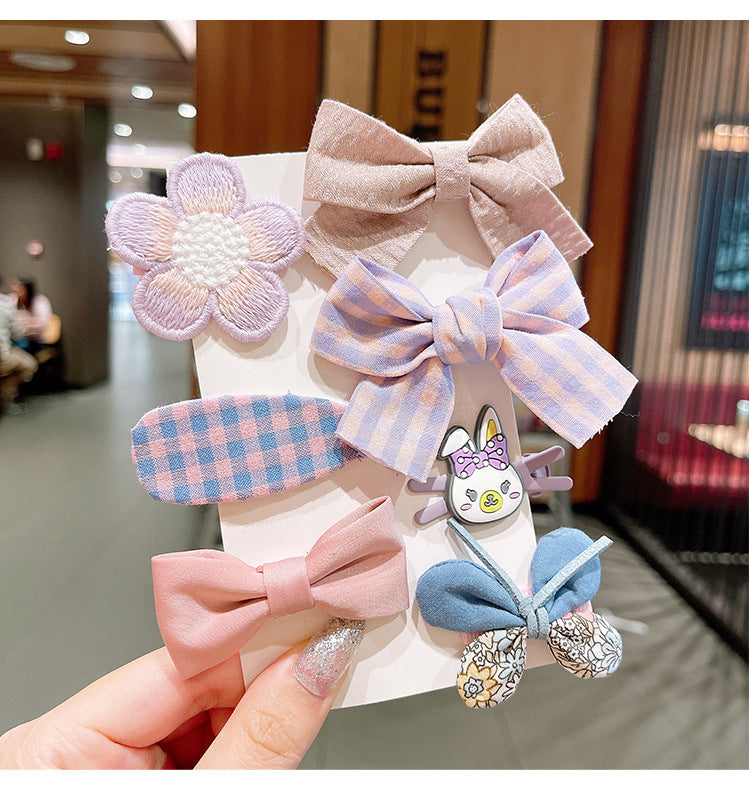 Korean Cartoon Flower Hair Clip for Girls