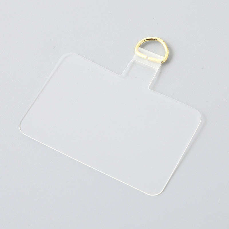 Casual Square TPU Mobile Phone Chain with Universal Anti-Loss Card Holder