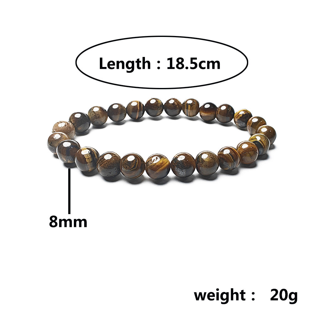 Simple Style Geometric Natural Stone Agate Unisex Bracelets