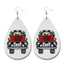 Fashion Snowman Snowflake Elk Pu Leather Iron Christmas Women'S Drop Earrings 1 Pair