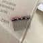 Women's Simple Flower Acetate Rhinestone Hair Comb 2024