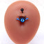 Exaggerated Funny Eye Resin Belly Button Ring - Halloween Demon Piercing Jewelry