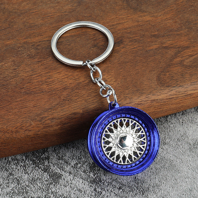 Simple Alloy Unisex Keychain with Creative Car Parts Design