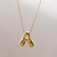 18K Gold Plated Stainless Steel Alphabet Pendant Necklace