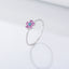 Wholesale Simple Style Flower Sterling Silver Turquoise Rings