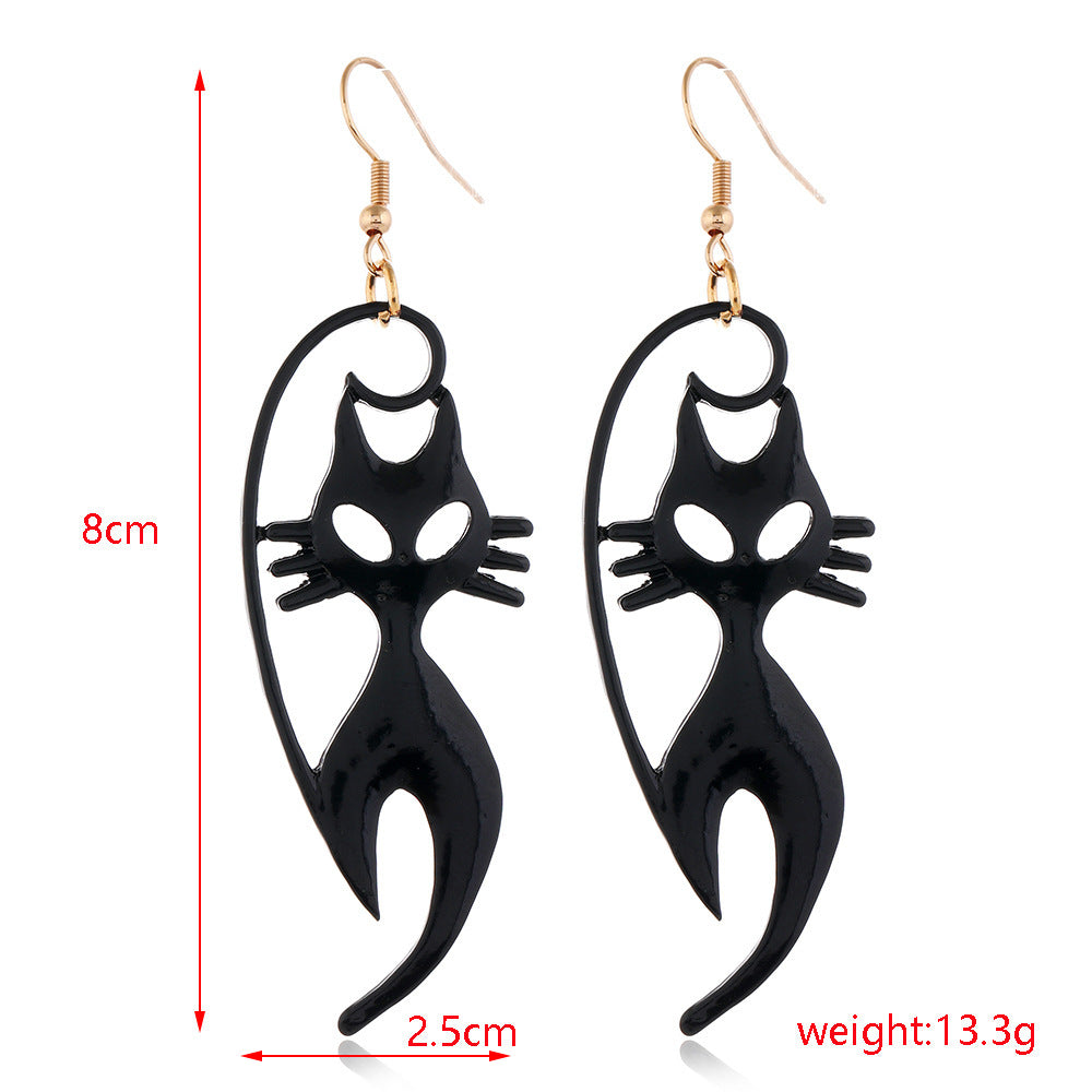 Halloween Skull Spider Pumpkin Alloy Earrings Set