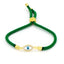 18K Gold Plated Zircon Evil Eye Rope Bracelet for Women