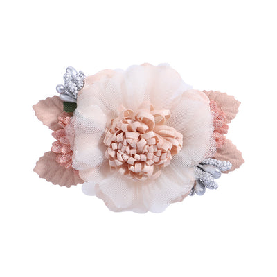 Fashion Kids Floral Pearl Hairpin Headdress