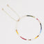 Minimalist Stainless Steel Rope and Colorful Beaded Bracelet Set