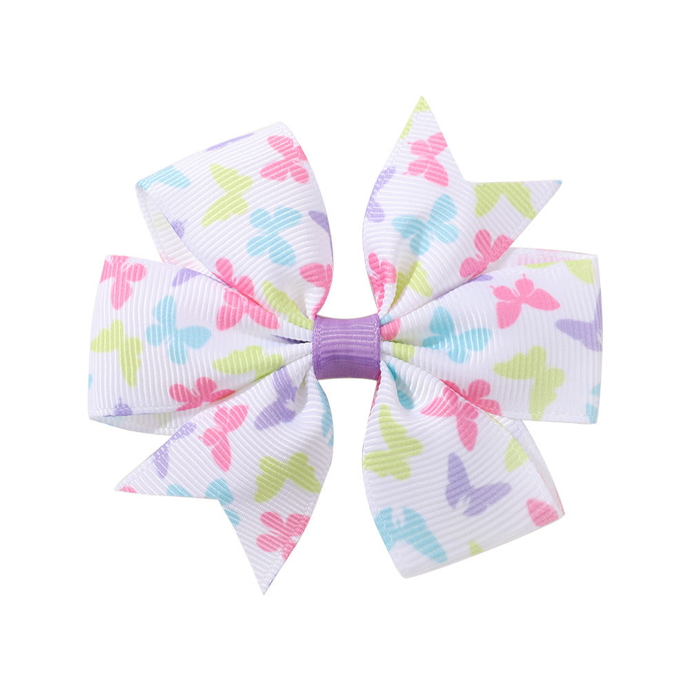 Children's Daisy Sunflower Bow Hair Clip - 20 Color Options