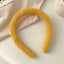 Women's Vintage Candy Color Plush Wide Hairband