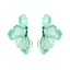 Elegant Gradient Enamel Leaf Flower Earrings