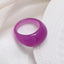 Simple Geometric Resin Rings for Women and Men - Vintage Colorful Design