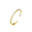 18K Gold Plated Heart-Shaped Bracelet with Micro-Inlaid Zircon