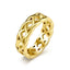 Casual Star Heart Celtic Knot Stainless Steel 18K Gold Plated Open Ring