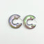 Aurora Candy Color Acrylic C-Shape Earrings for Women