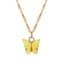 Fashion Butterfly Pendant Alloy Necklace Wholesale