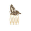 Retro Diamond Pearl Leaf Hair Comb Clip