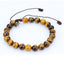 Simple Color Block Natural Stone Beaded Bracelet with Turquoise Yoga Design